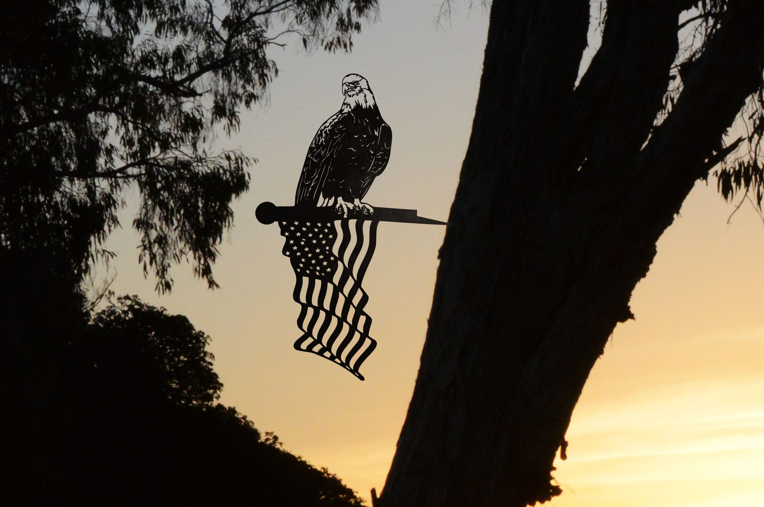 Eagle and Flag Stake - Image 4