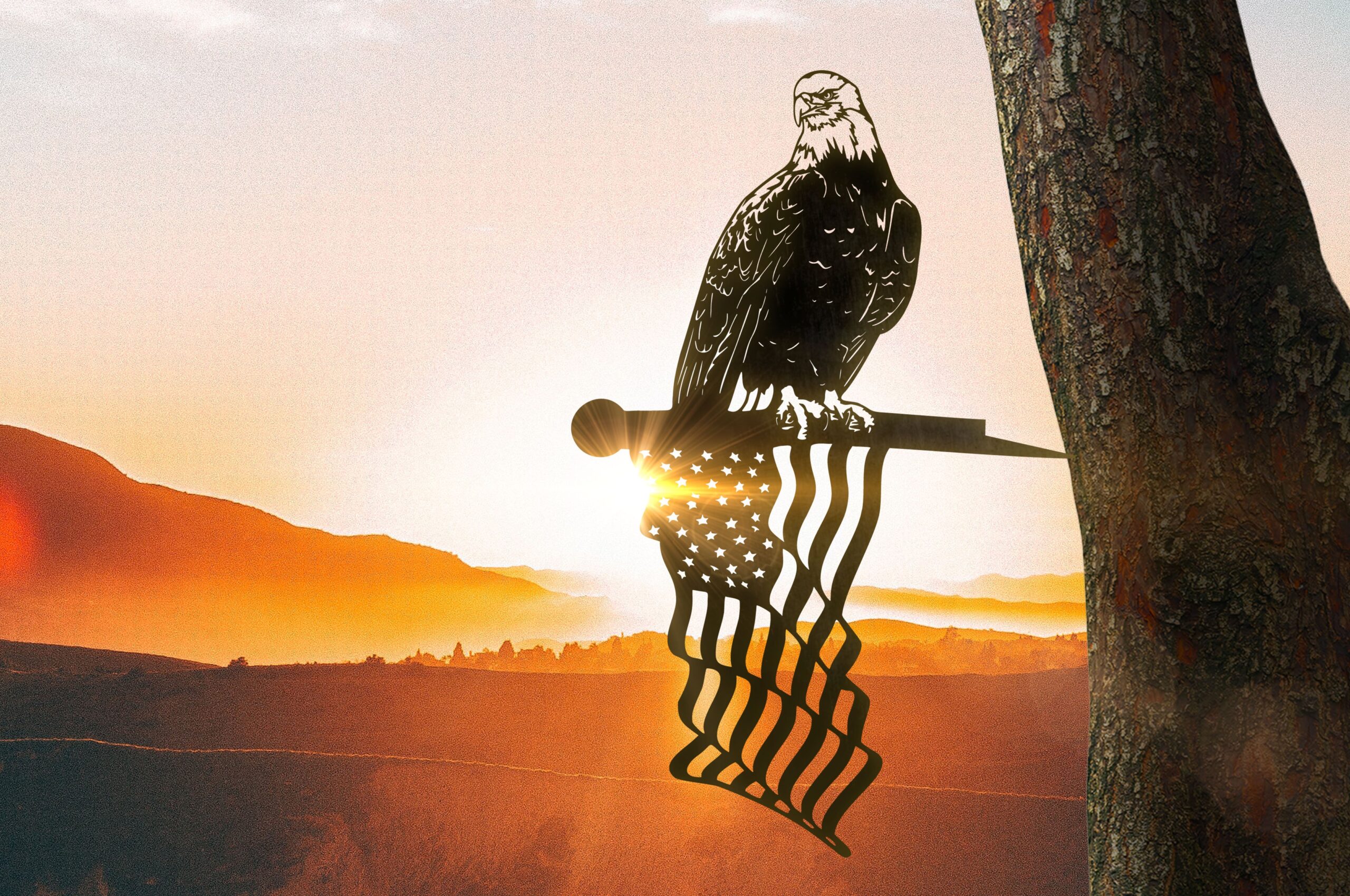 Eagle and Flag Stake - Image 3